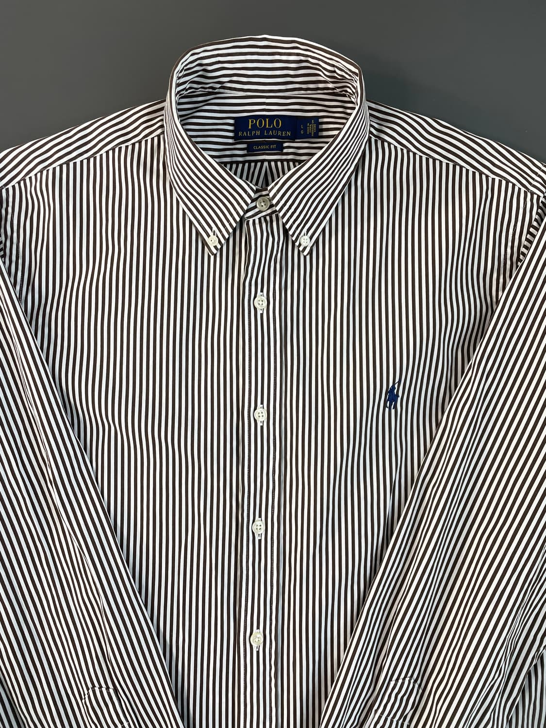 [L] 폴로 랄프로렌 코튼 스트라이프 셔츠 클래식핏 상품이미지2