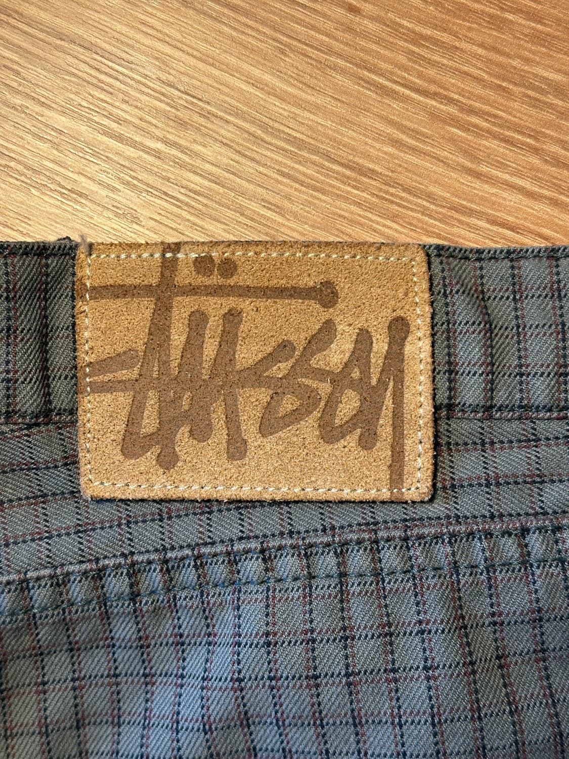 스투시 체크 코튼 팬츠 32 상품이미지3