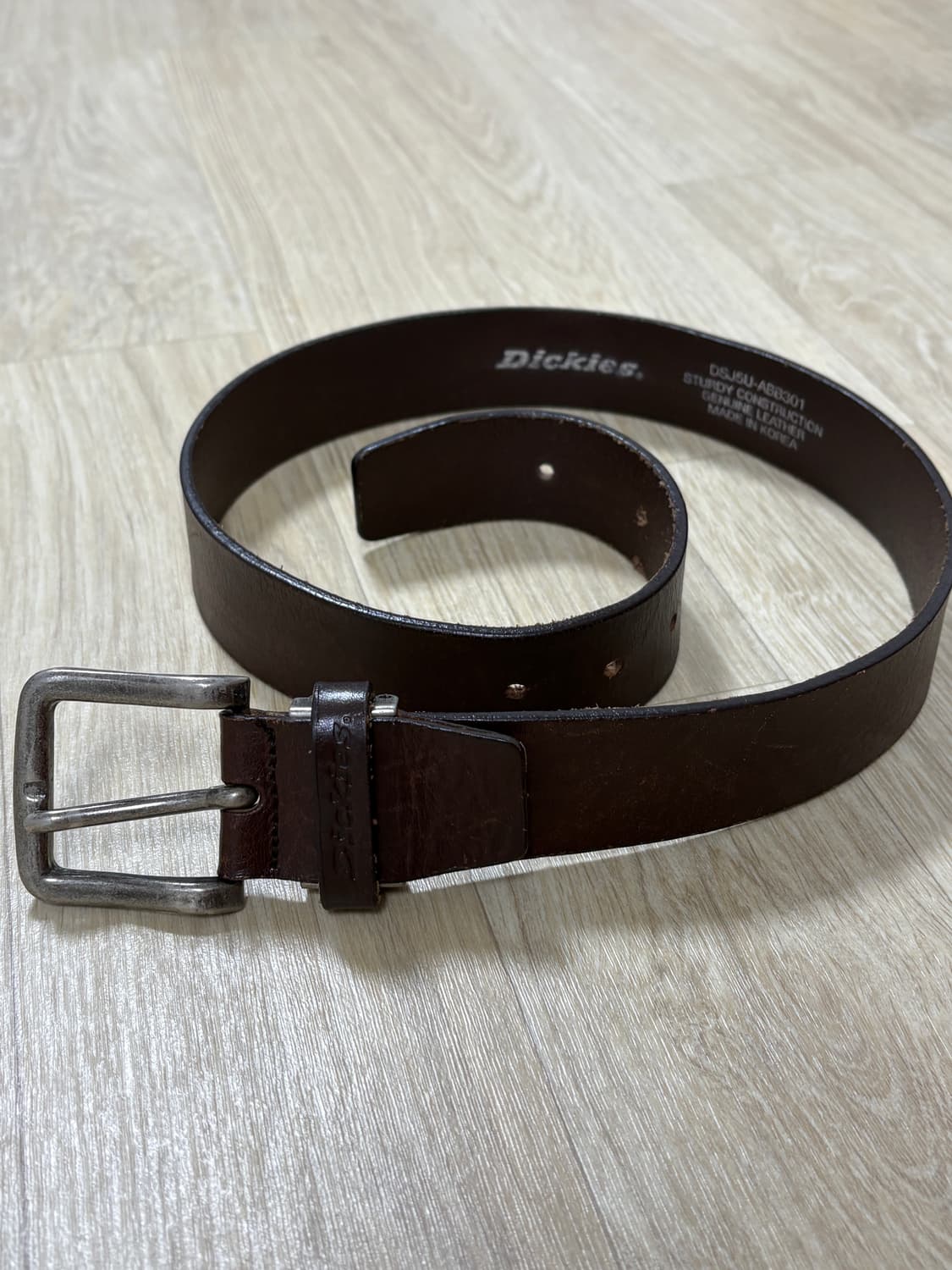 Dickies leather belt brown 상품이미지1