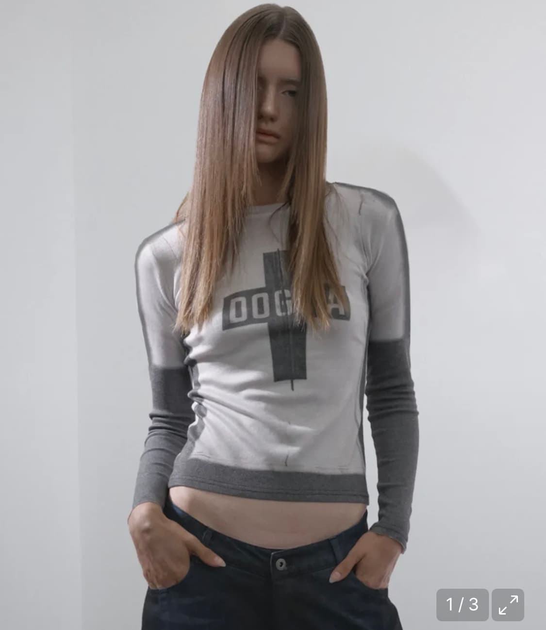 도그마엑스 TROMPE L’OEIL CROSS LONG SLEEVE 상품이미지1