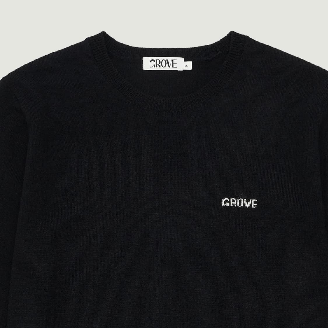 그로브 엘레나 L/S 니트 블랙 상품이미지3