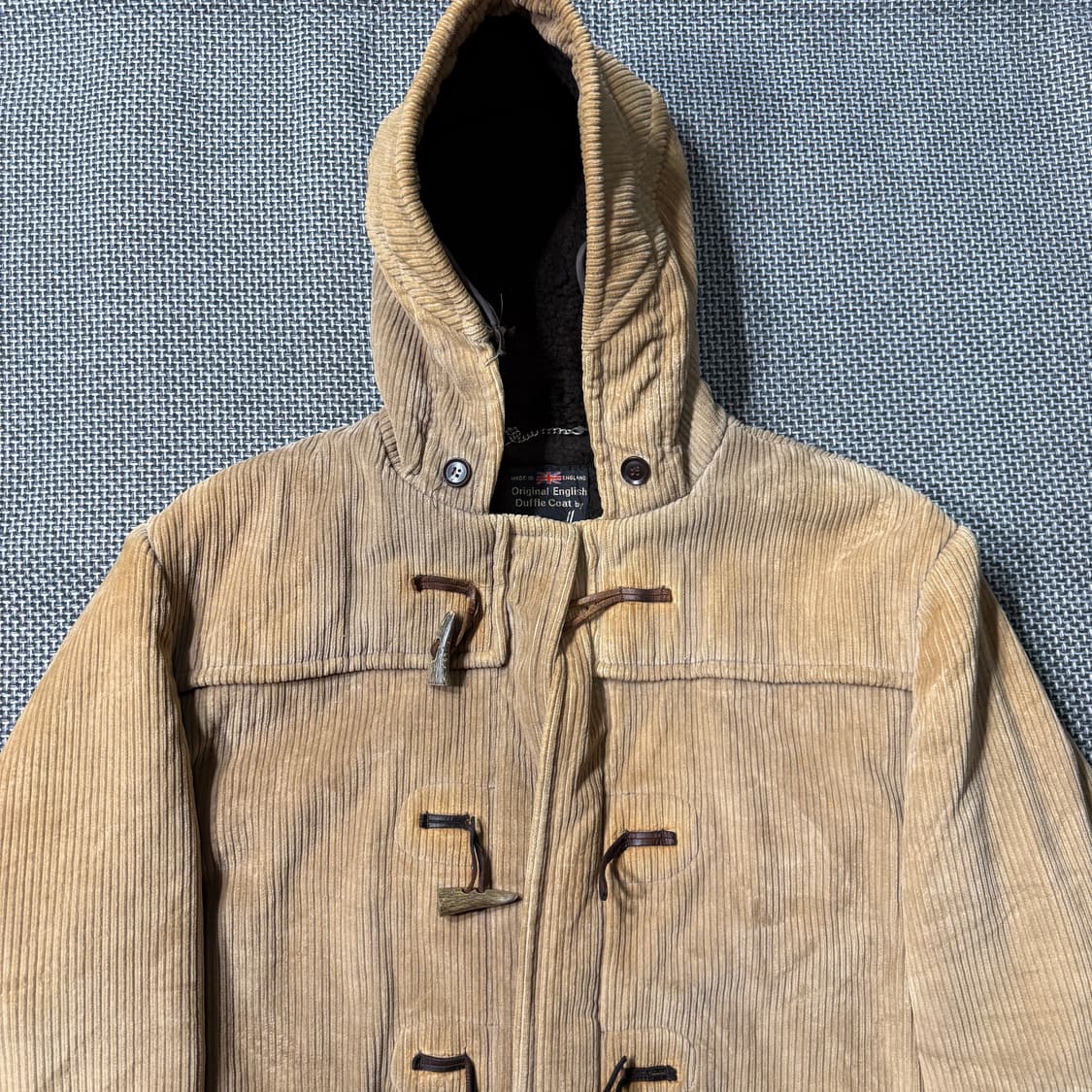 80s 글로버올 코듀로이 더플 코트 (old-8441) 상품이미지2