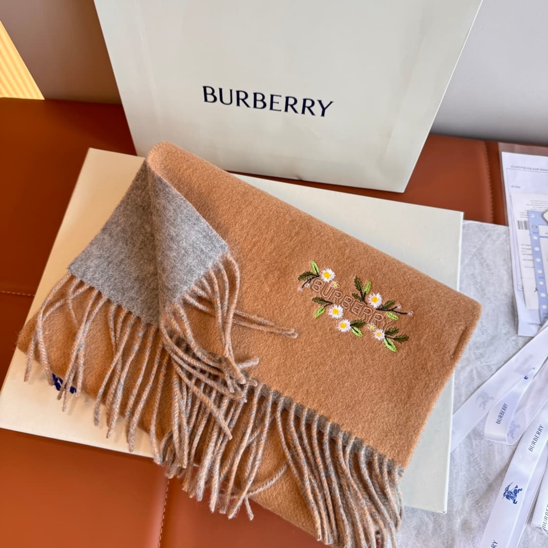 버버리숙녀 리버서블 스카프100% 램스울 상품이미지3