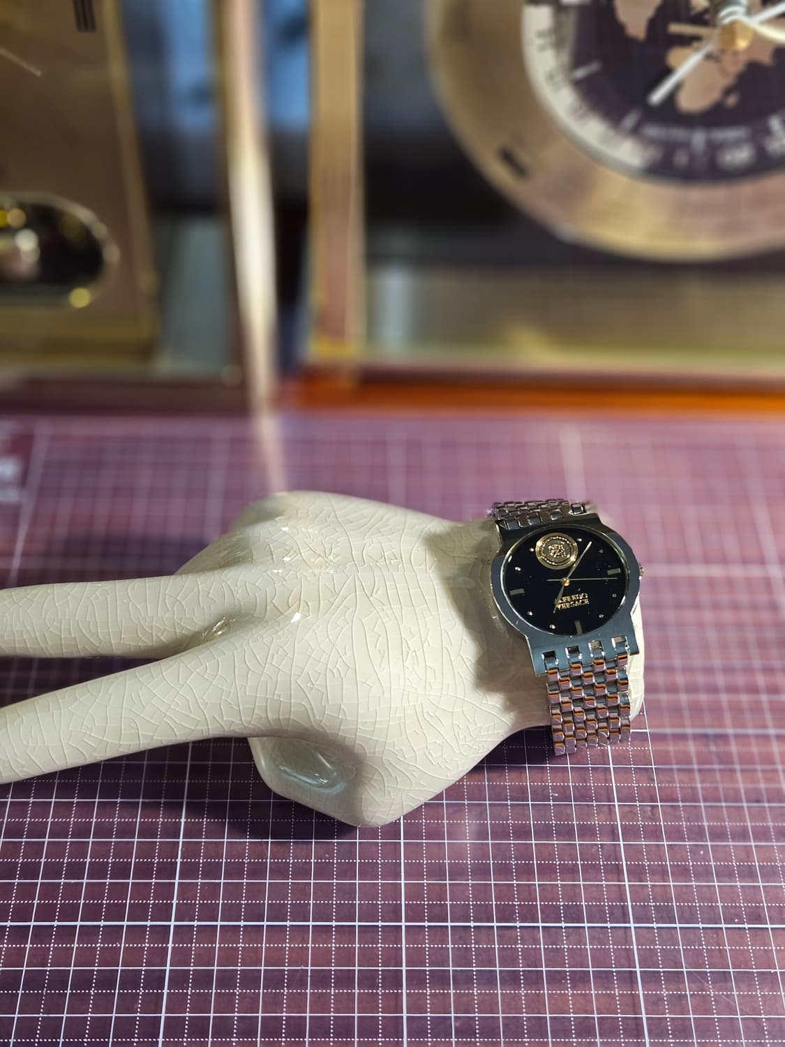 알프레도 베르사체 실버 메탈 시계 쿼츠 상품이미지2