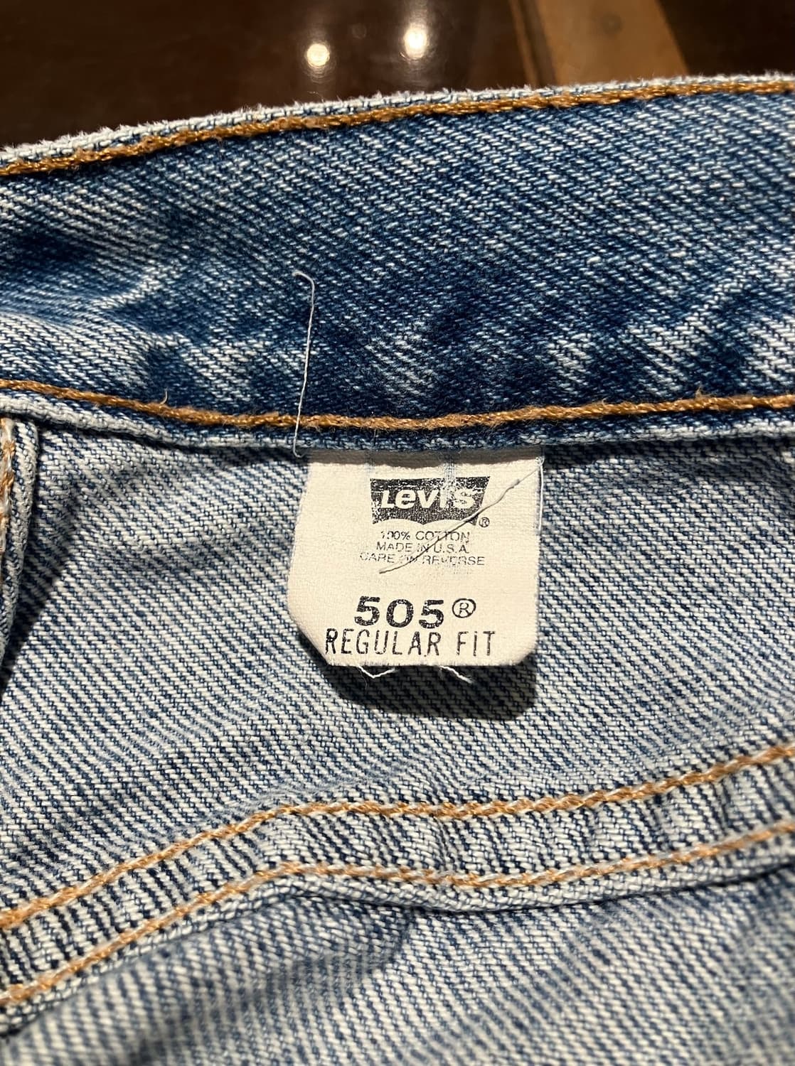 00s USA 빈티지 리바이스 505 데님 쇼츠 하프 팬츠 상품이미지7