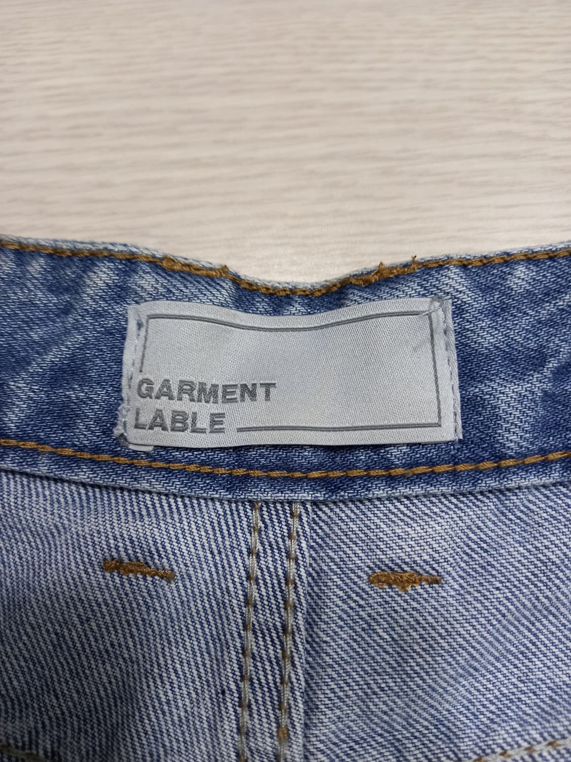 32 GARMENT LABLE 투턱 와이드진 32-241 상품이미지8