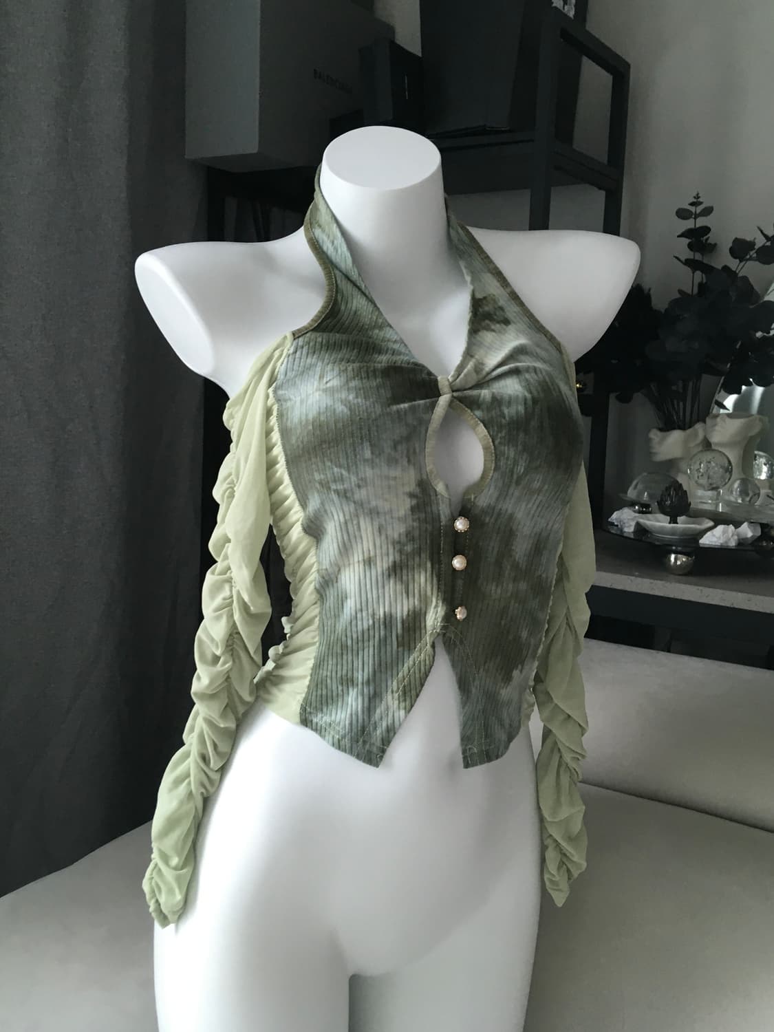 ༒ green fairy halterneck top 상품이미지1