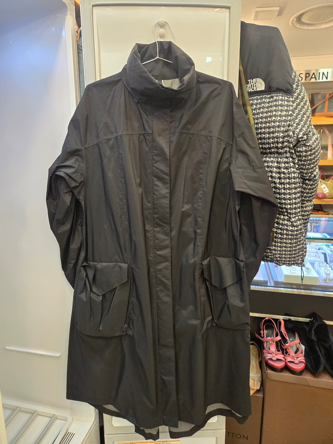 룰루레몬 (lululemon) 블랙 롱 트렌치/레인 코트  상품이미지1