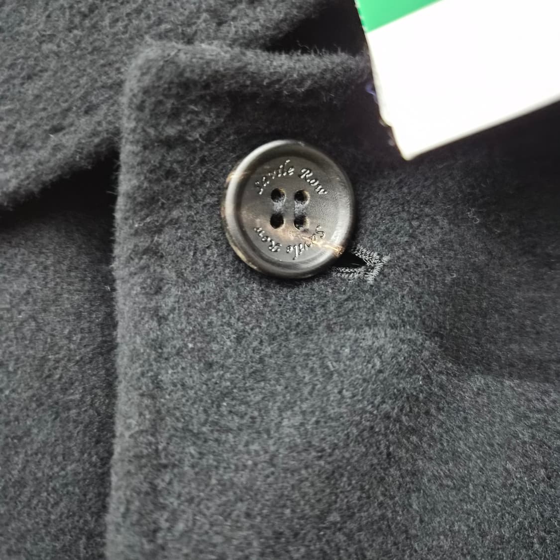 캐시미어 100% 검정색 기본 코트 남성 L 상품이미지3