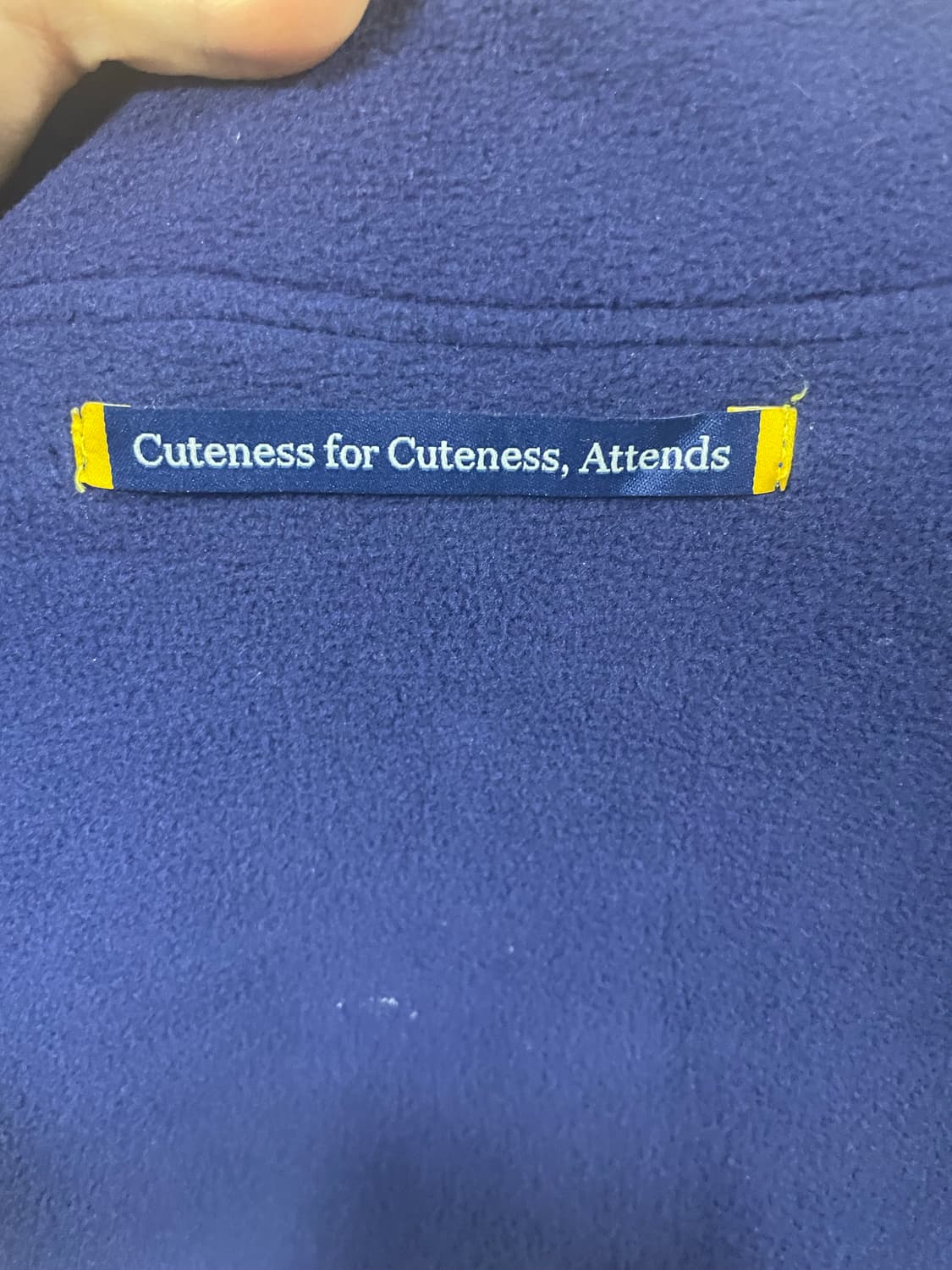 새상품) 샵 어텐즈 Shop attends 블루 플리스 후리스 상품이미지5