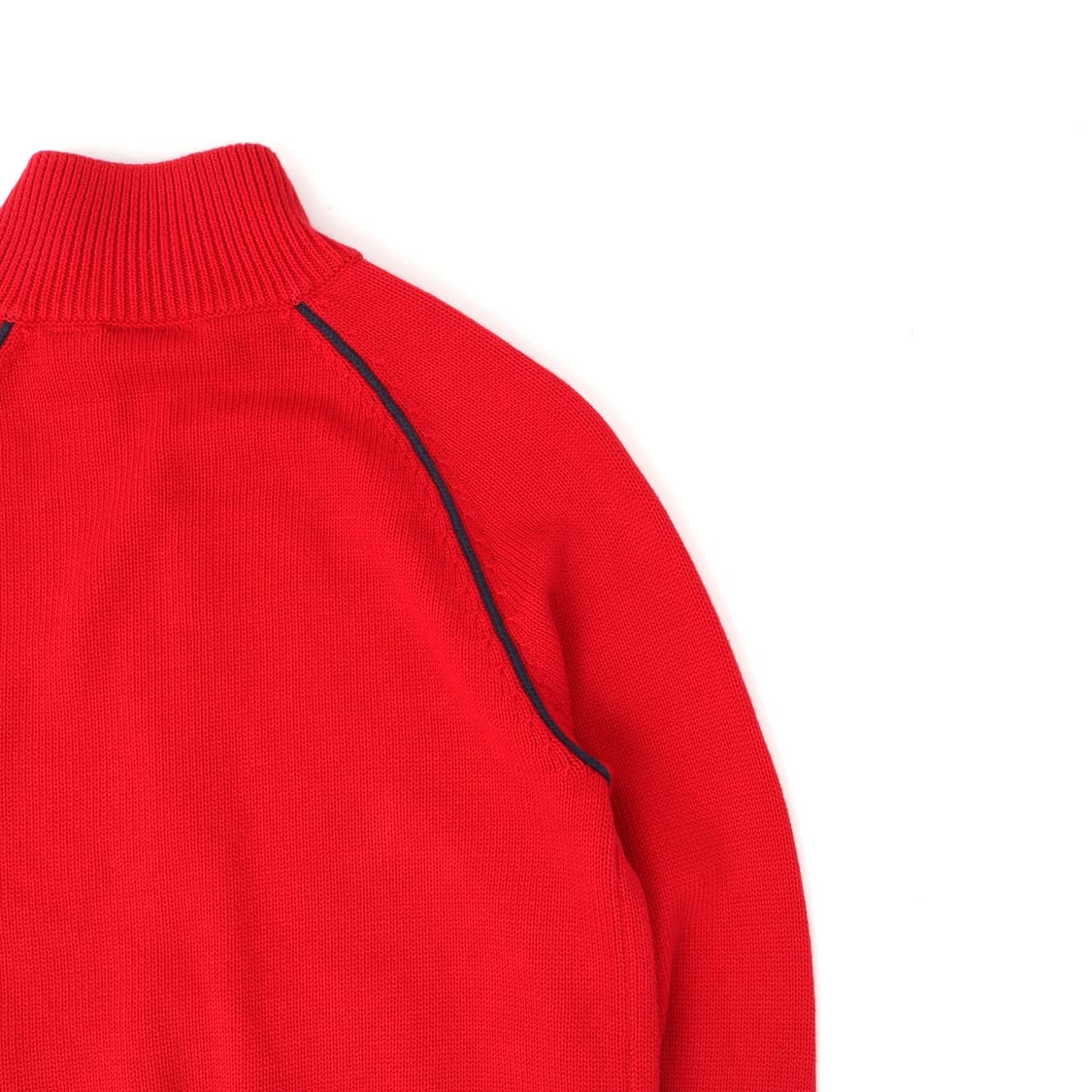 폴로진스 코 레드 코튼 니트 집업 가디건 상품이미지6