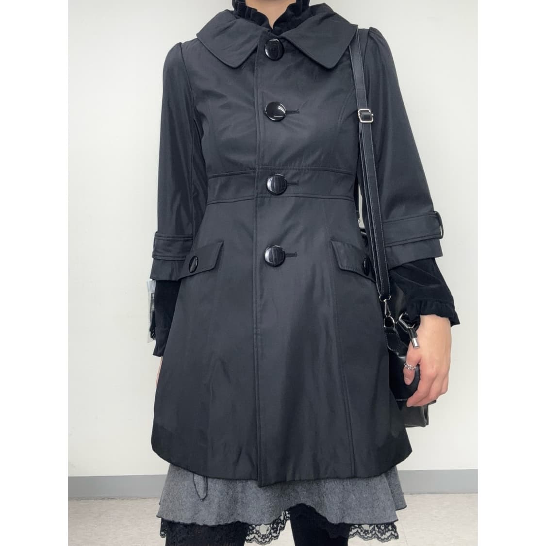 빈티지 블랙 코트 상품이미지1