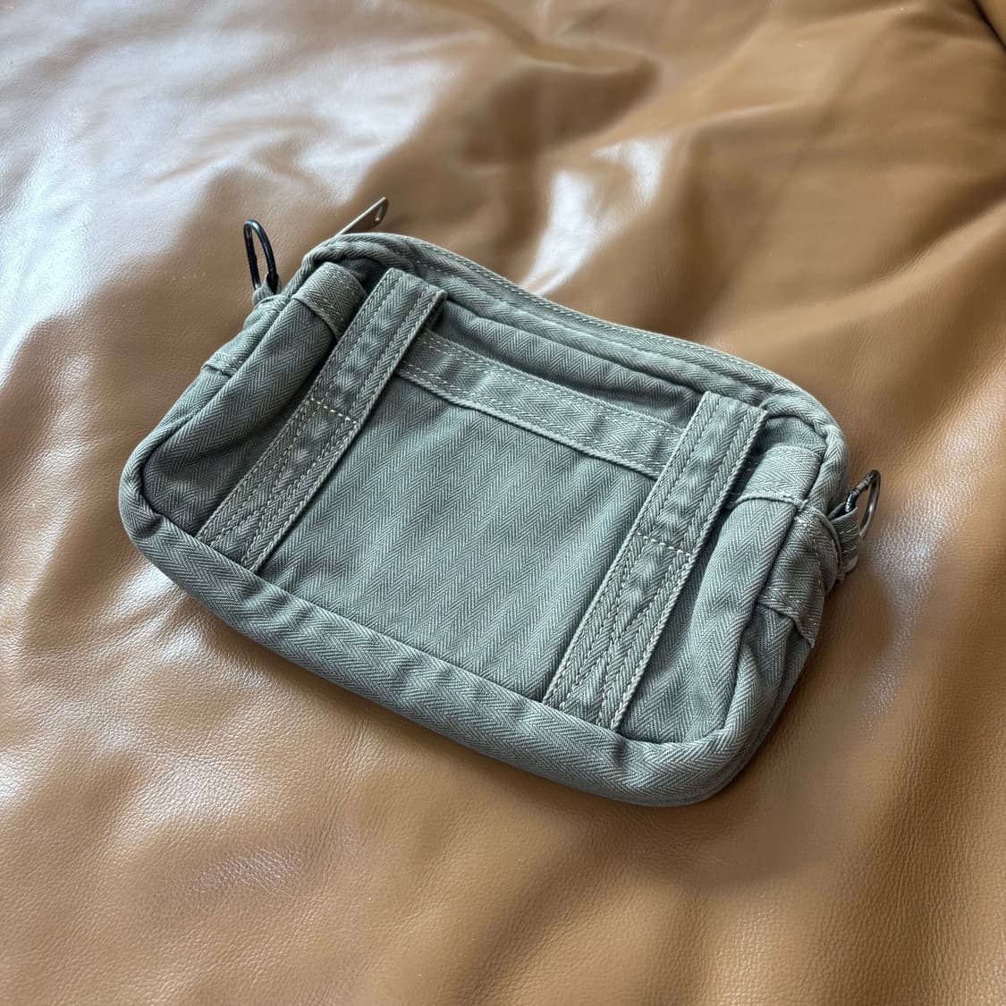 PORTER 포터 해링본 크로스바디 미니백 크로스백 가방 올리브 키키 상품이미지4