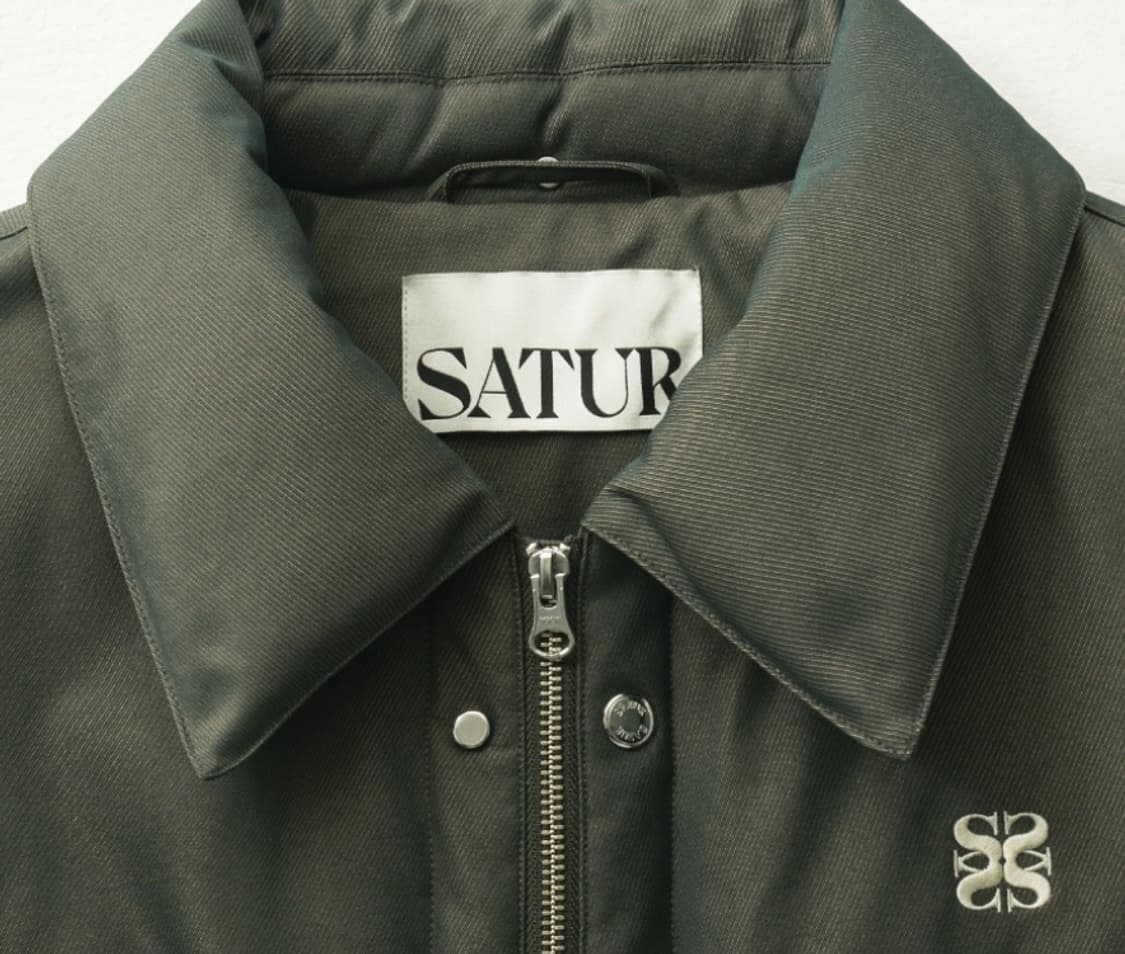 (새제품) SATUR 세터 레체 투톤 덕다운 패딩 그린브라운 / L 상품이미지3