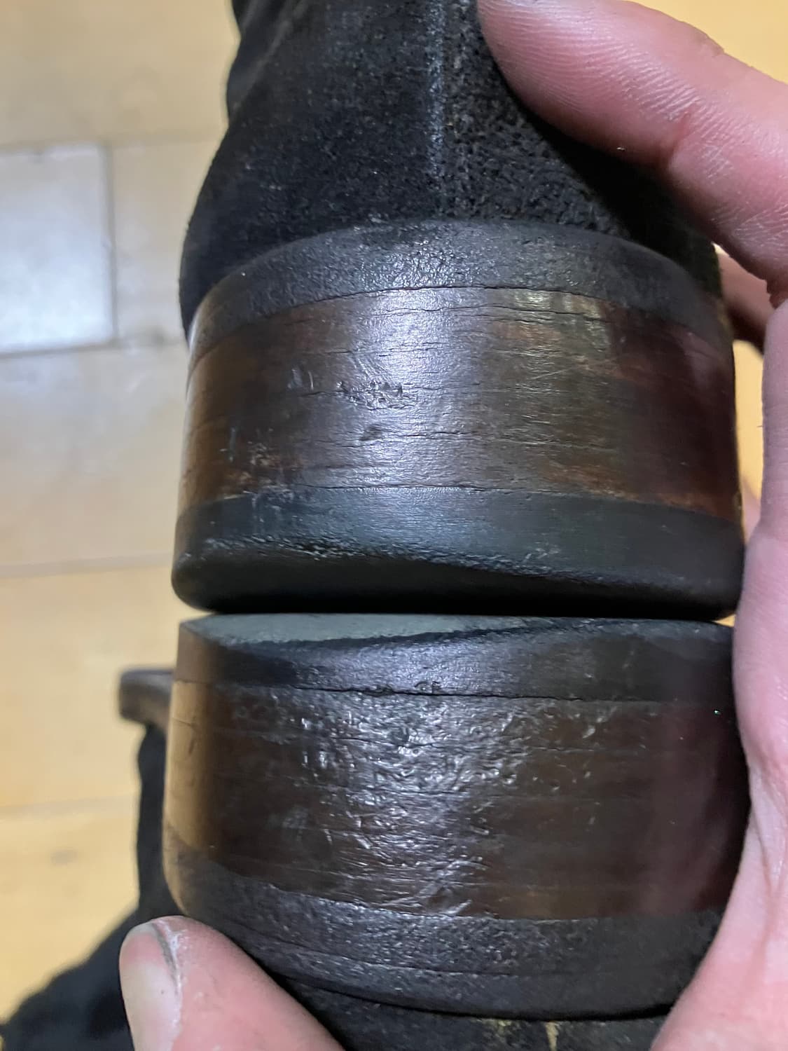 Japanese 하드 드레이프 스웨이드 부츠 42 (270) 상품이미지8