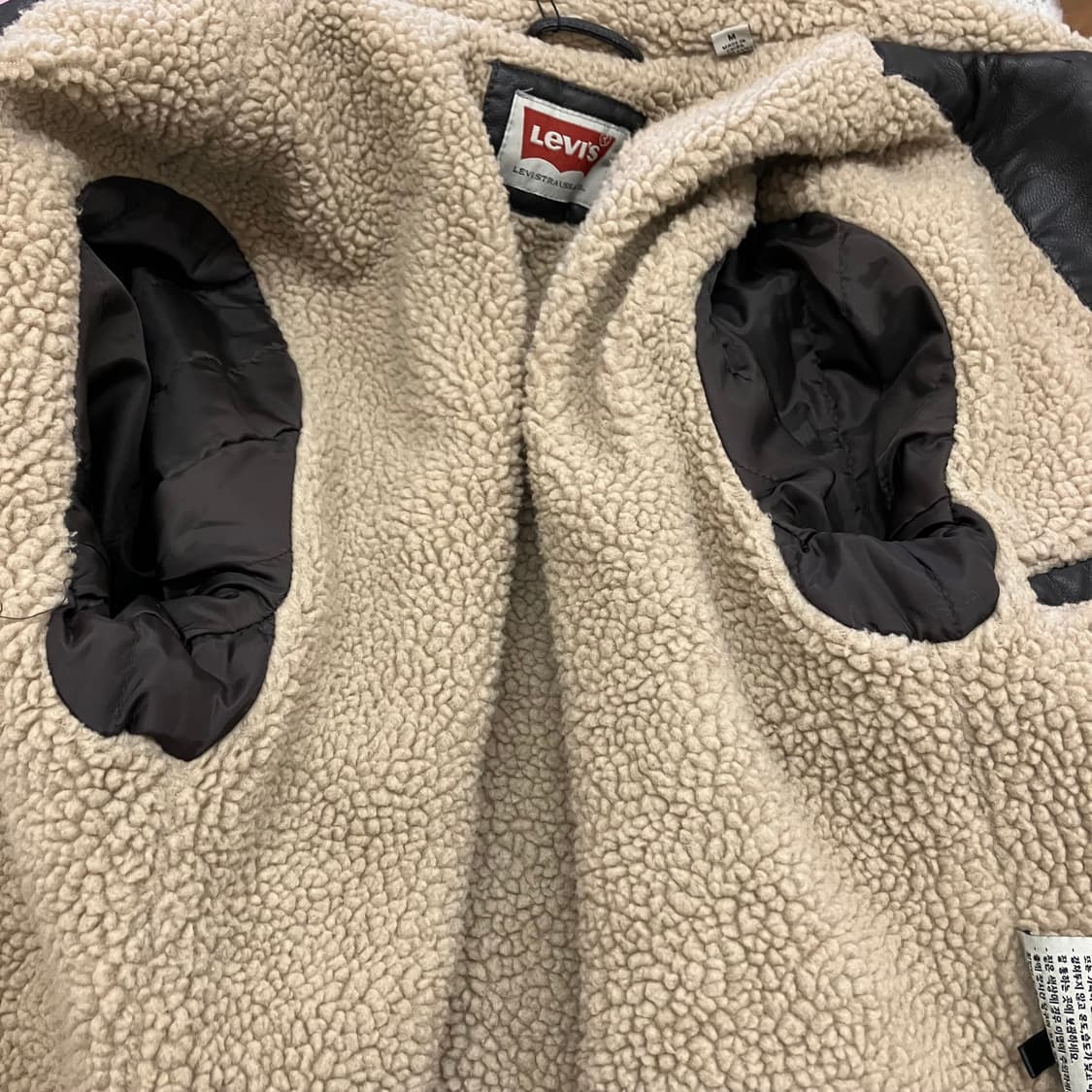 N74 리바이스 쉐르파 가죽 자켓 상품이미지7