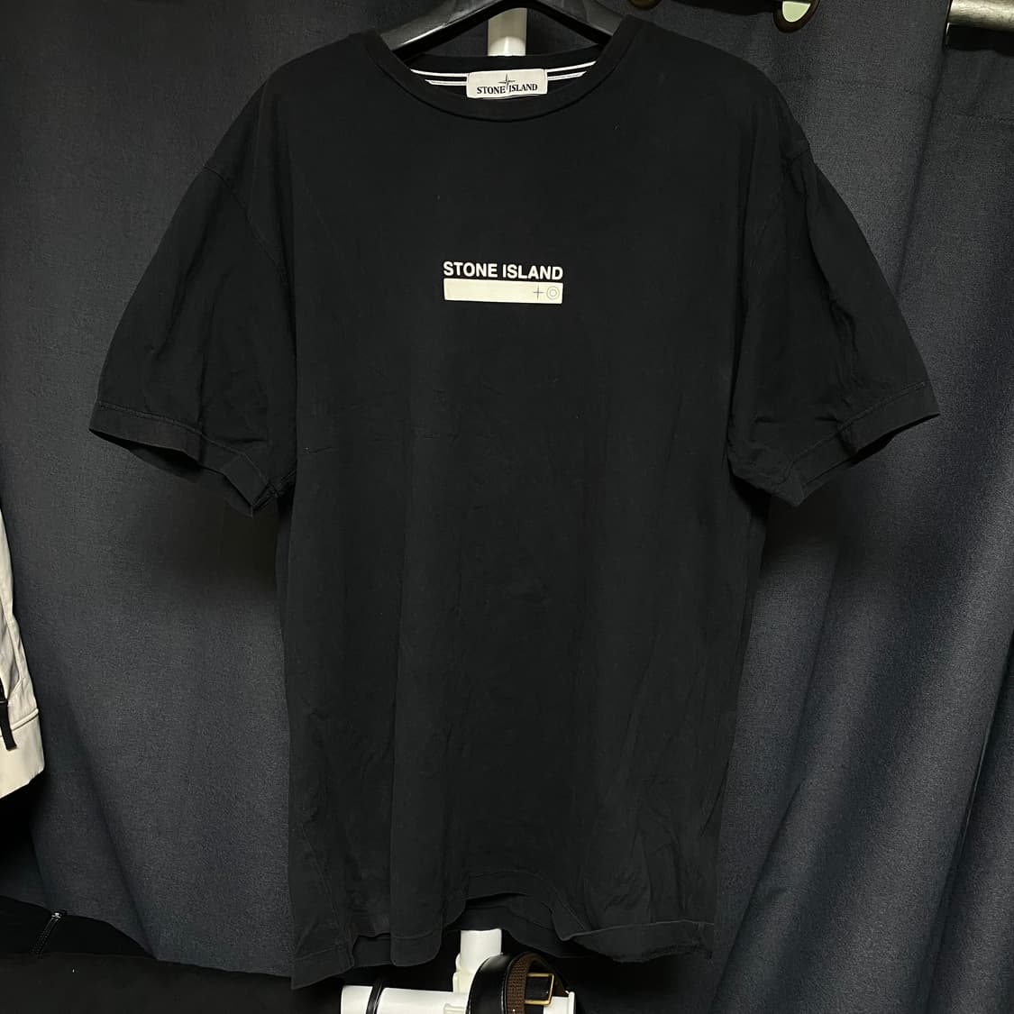 스톤아일랜드 스몰로고 티셔츠 블랙 XL 상품이미지1