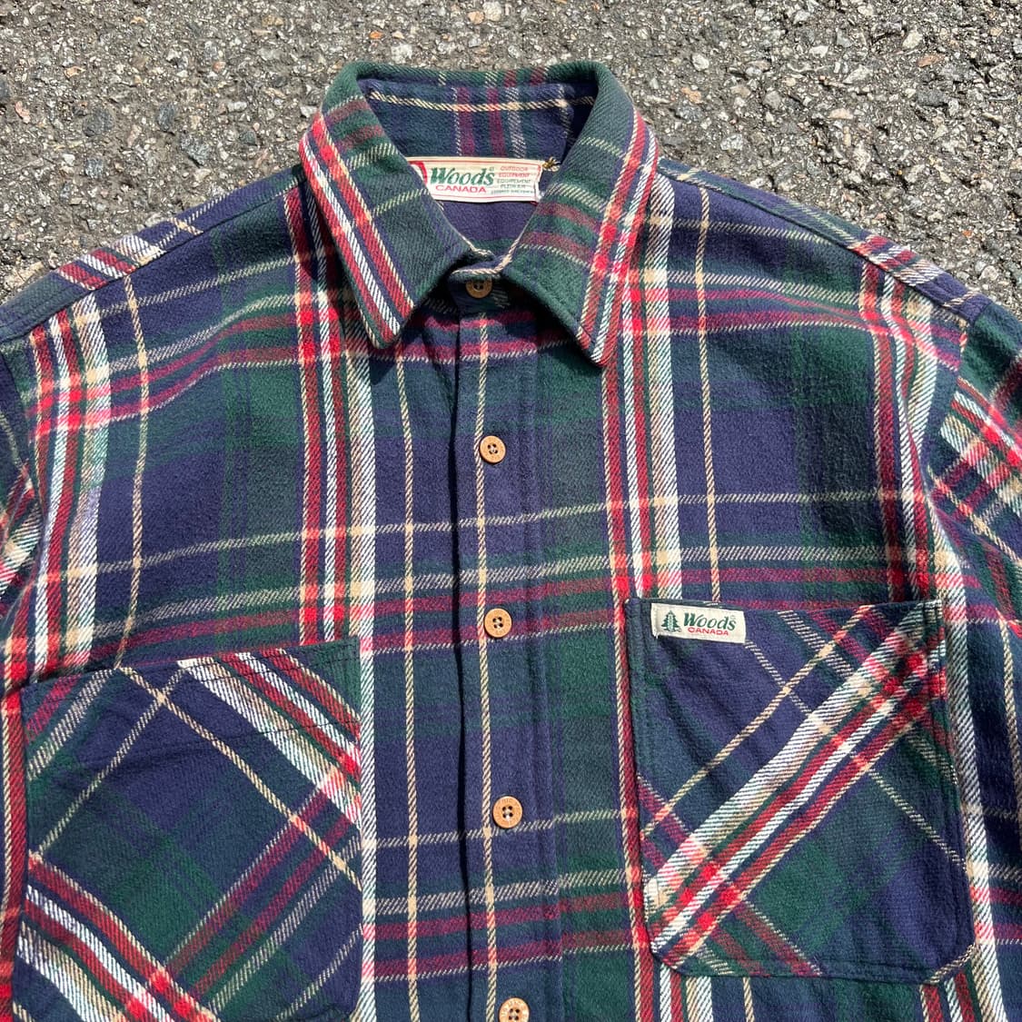 80’s Woods Canada 체크 플란넬 셔츠 상품이미지2