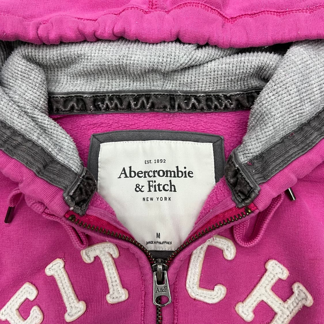 아베크롬비 핑크 후드집업 상품이미지2
