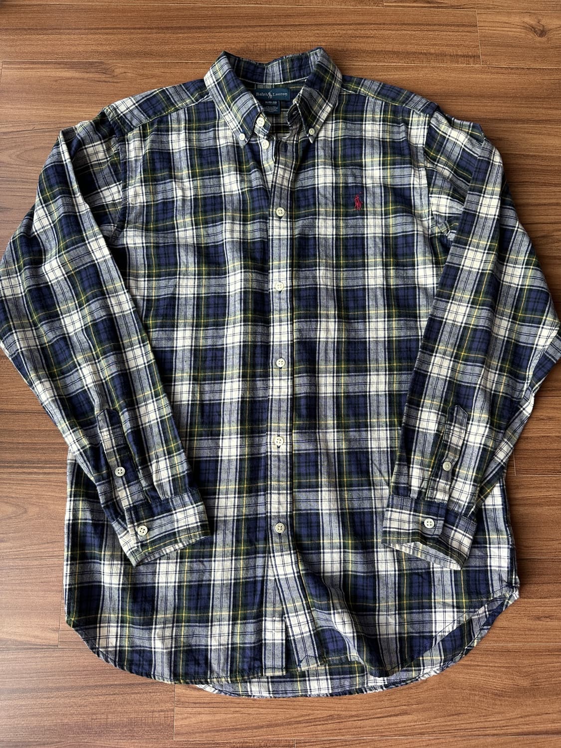 폴로 랄프로렌 보이즈 체크 셔츠 XL 상품이미지1