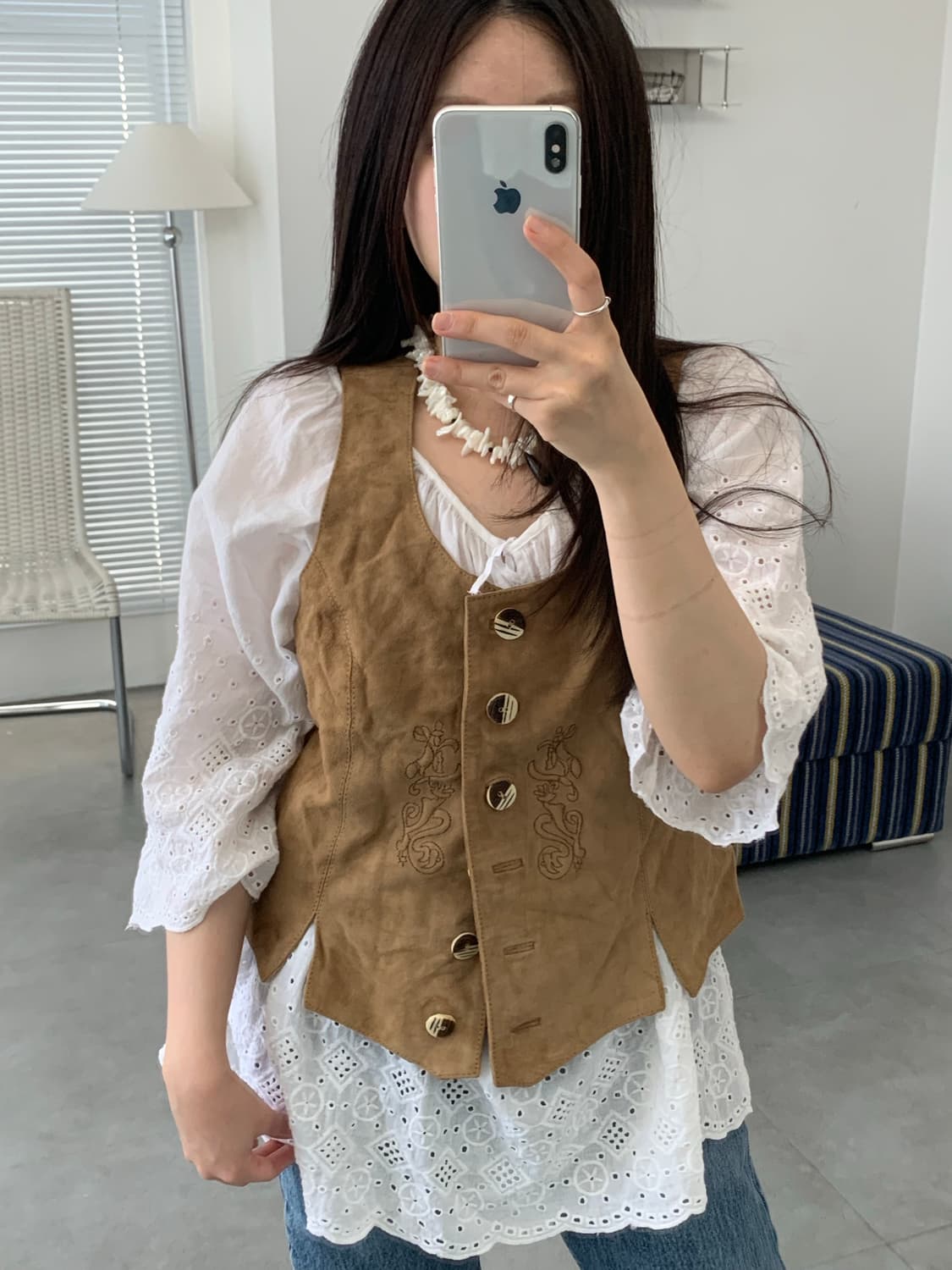suede vest 상품이미지3