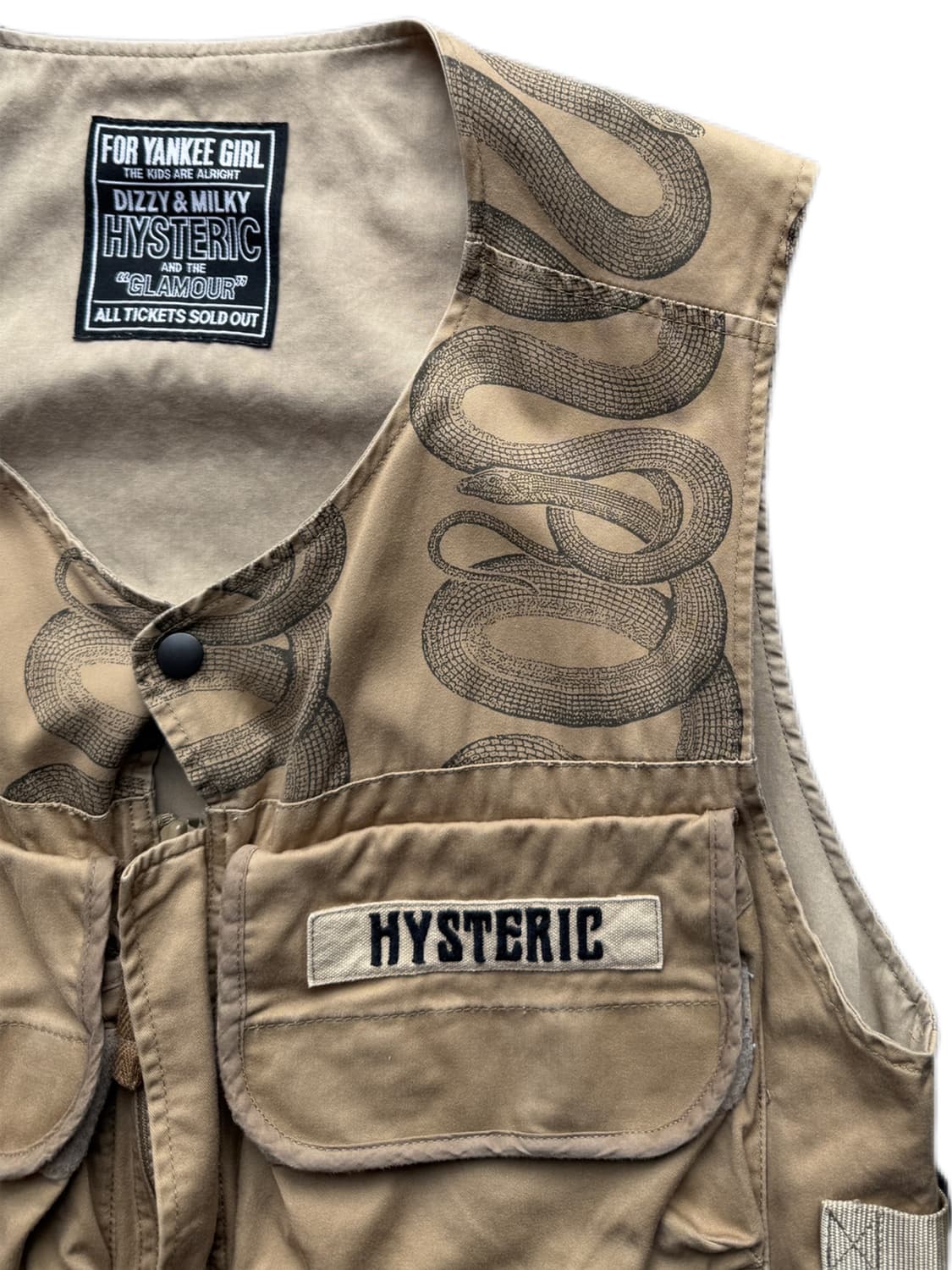 히스테릭 글래머 스네이크 루프 라디오 베스트 F(L) 상품이미지4