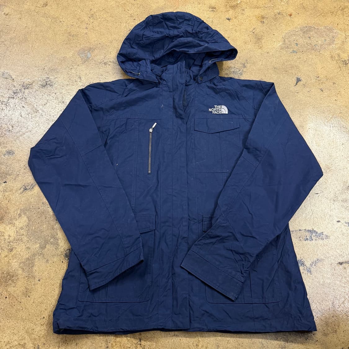 [정품/100] 노스페이스 네이비 후드 바람막이 자켓 b14 상품이미지2