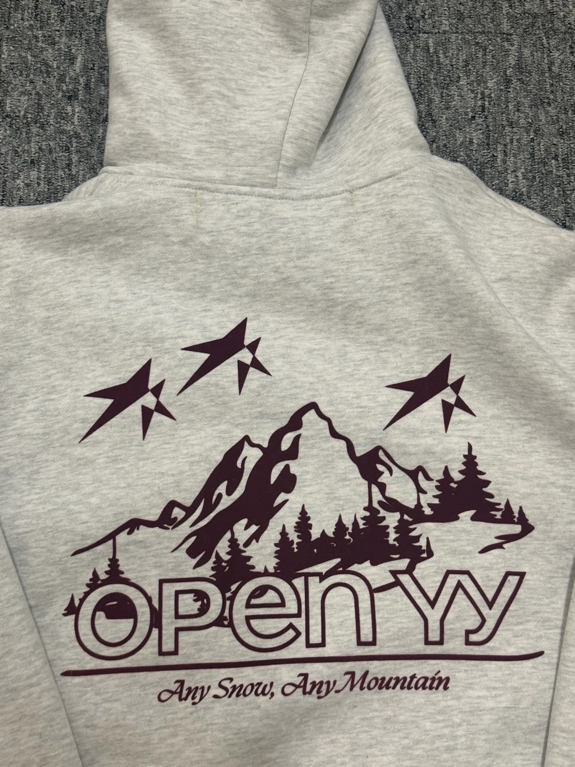 Open yy 오픈와이와이 마운틴 그래픽 후드티 상품이미지7
