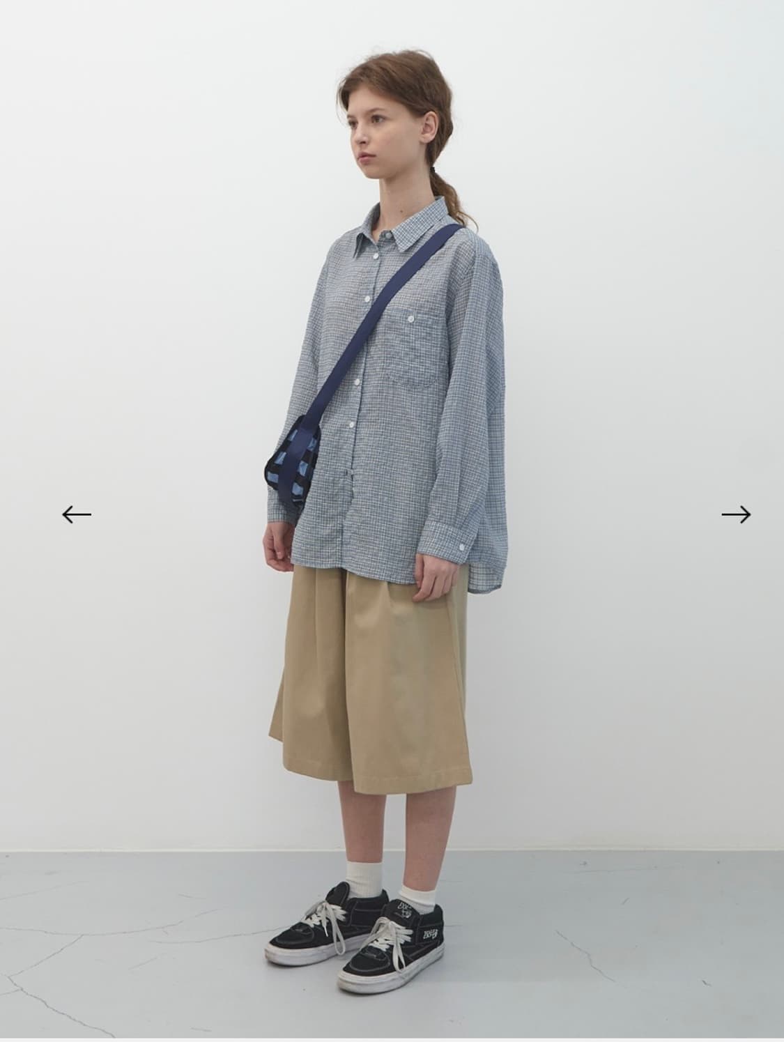 엔조블루스 체크셔츠 블루 상품이미지3