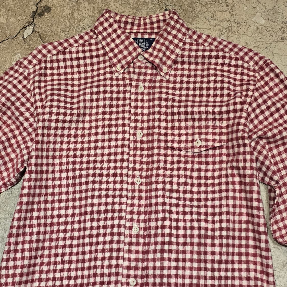 J.PRESS 레드 깅엄 체크 버튼다운 셔츠 상품이미지2