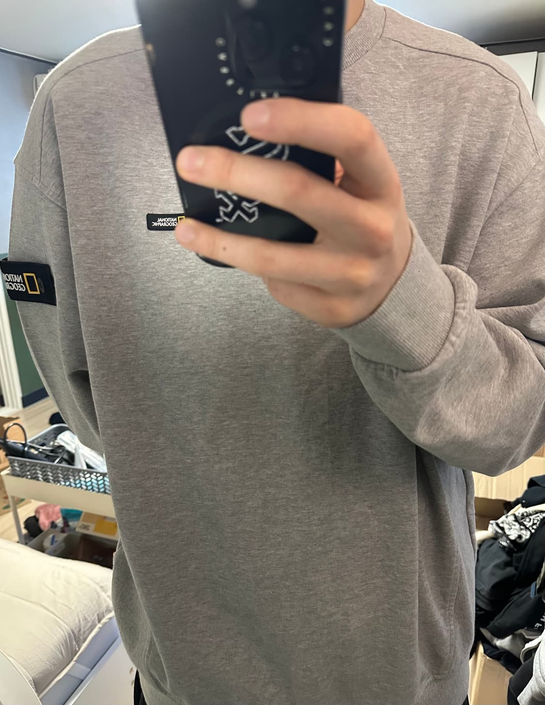 네셔널 지오그래픽 회색 맨투맨 상품이미지3