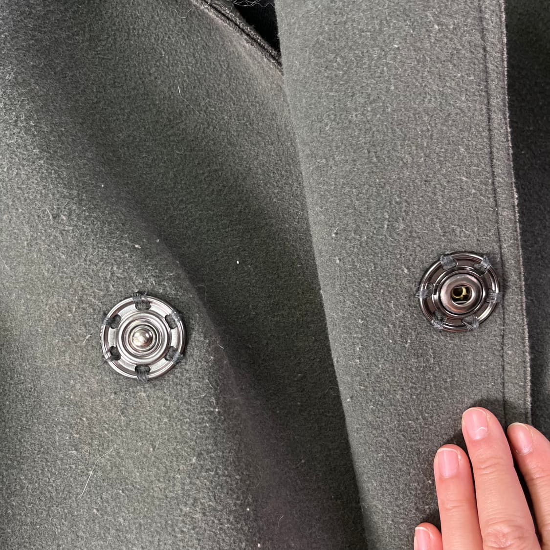 100 우영미 울 캐시미어 빈티지 코트  상품이미지3