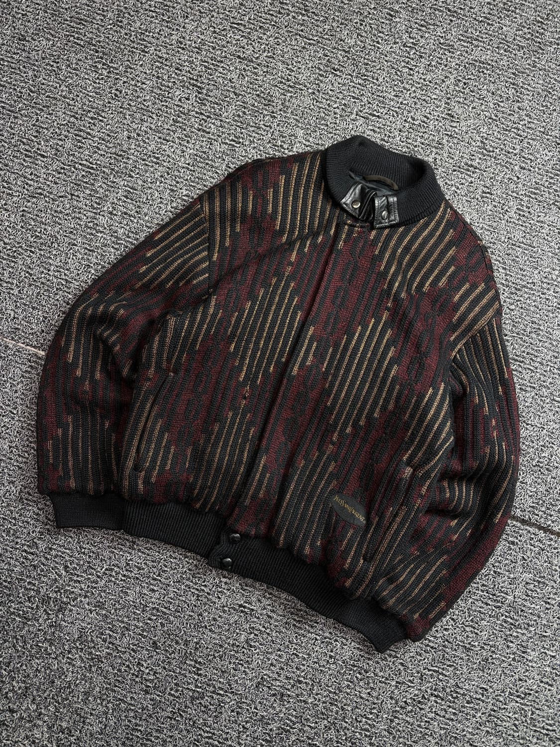 90s 입생로랑 아카이브 케이블 스웨터 봄버 자켓 2082 상품이미지1