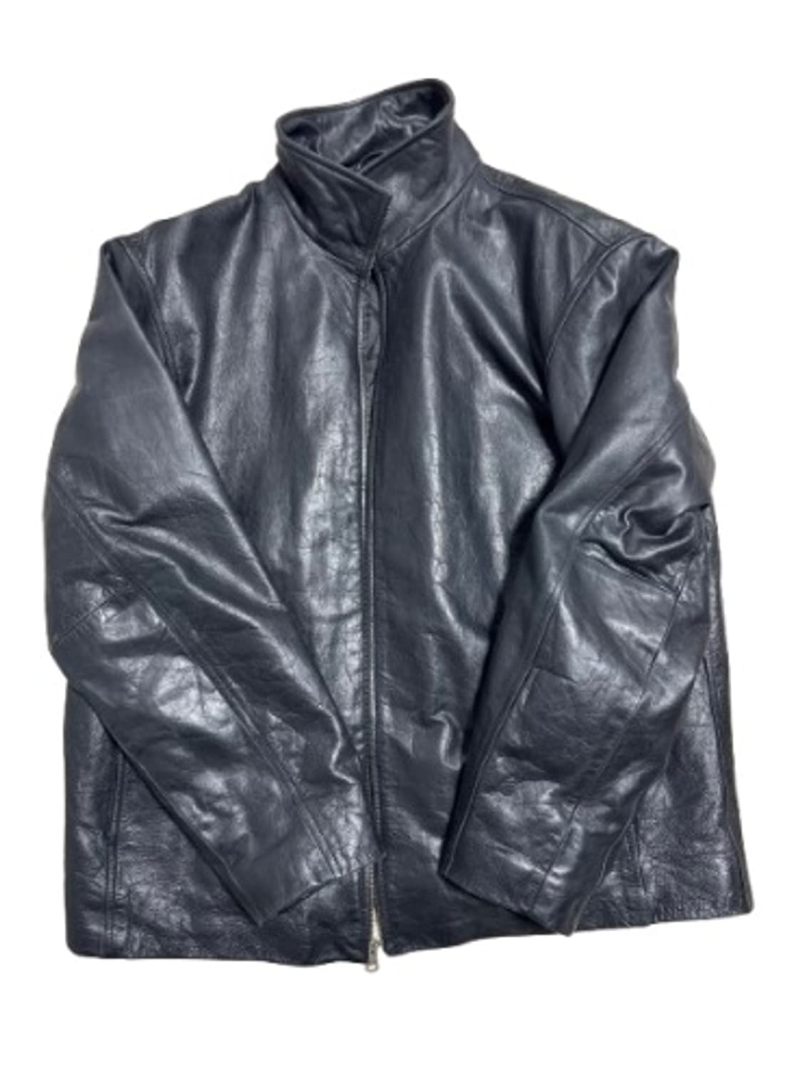 갭 하이넥 레더자켓 상품이미지1