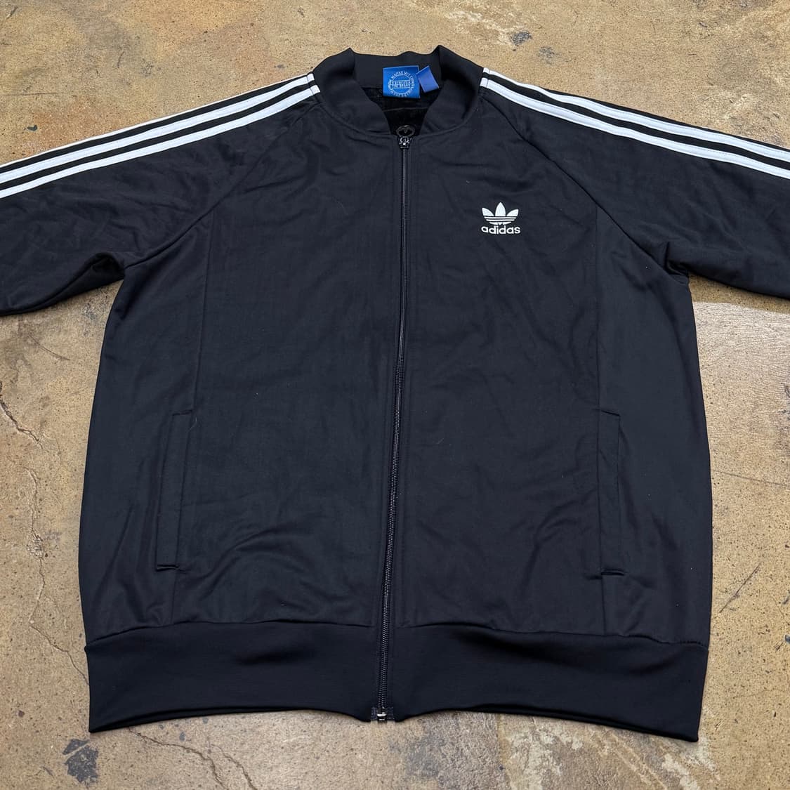 [정품/L] 아디다스 블랙 삼선 트랙탑 자켓 져지 b16 상품이미지3