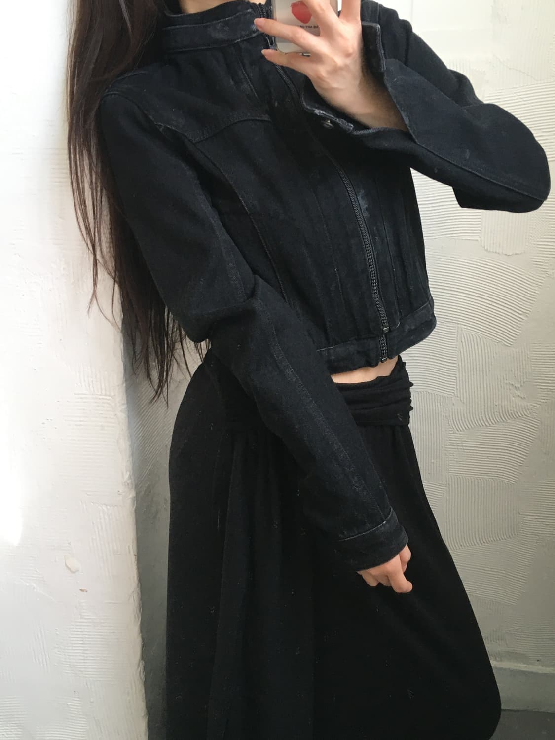 loading room 로딩룸 블랙 데님 자켓 상품이미지4