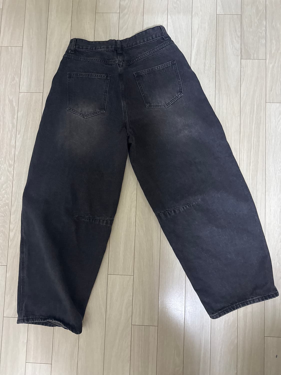 블랙 데님 팬츠 상품이미지2