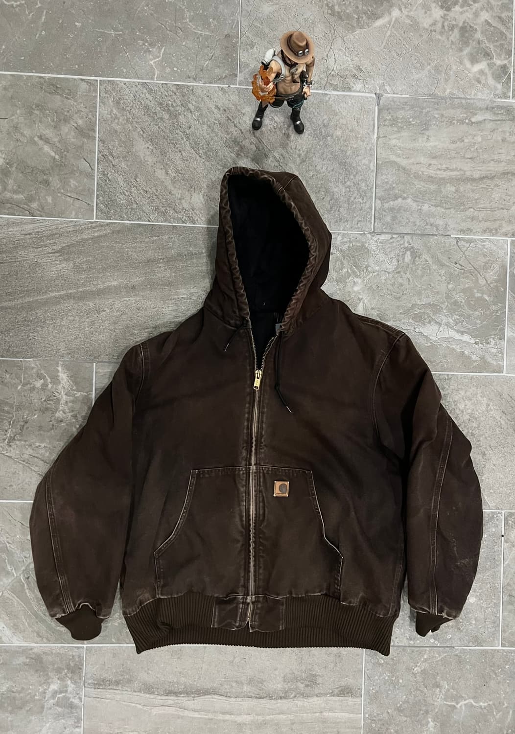 (XL) 칼하트 덕 액티브 후드자켓 J130 DKB 다크브라운 상품이미지1