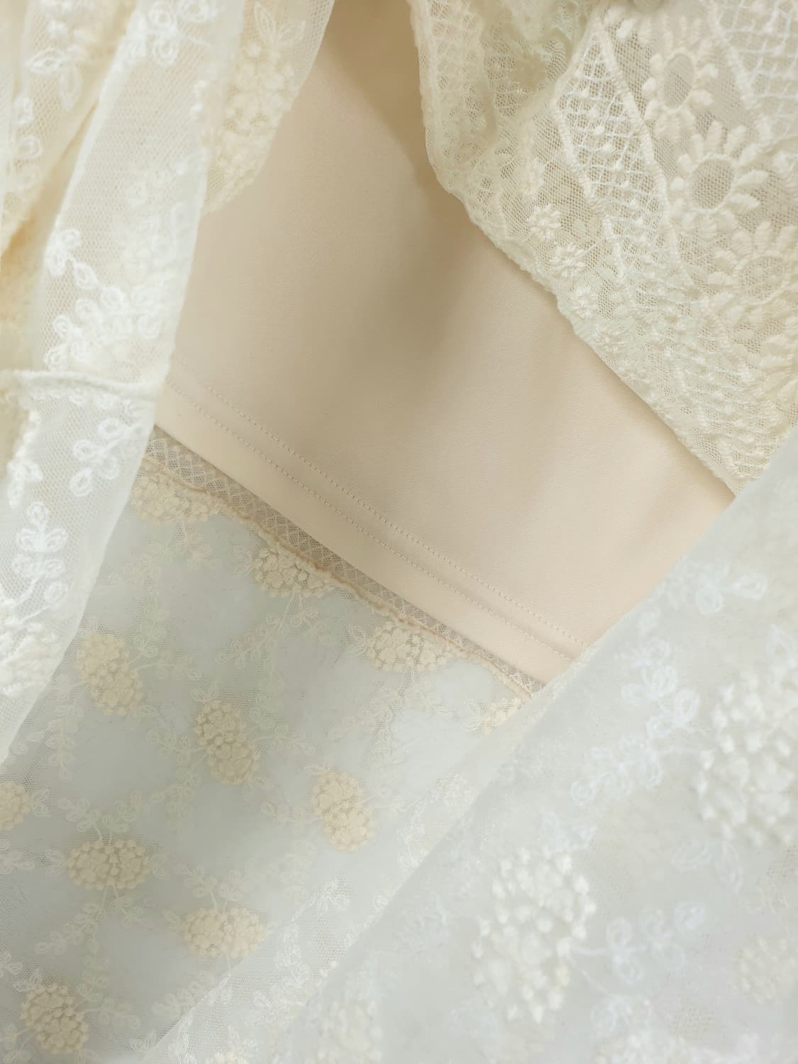 [26-27]써스데이아일랜드 밴딩 레이스 스커트 상품이미지7