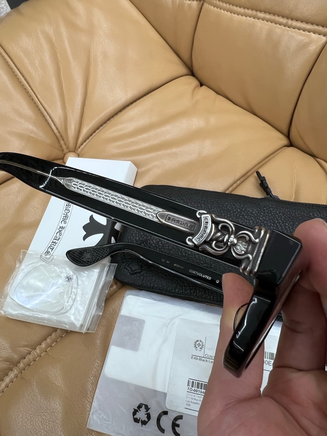 크롬하츠 컨볼루티드 블랙 실버 풀구성 상품이미지3