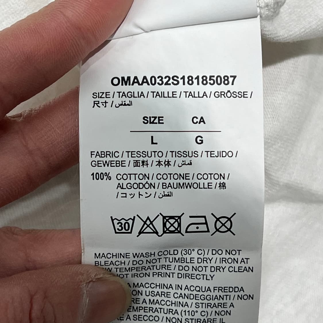 오프화이트 프린팅반팔티 s10361 상품이미지8