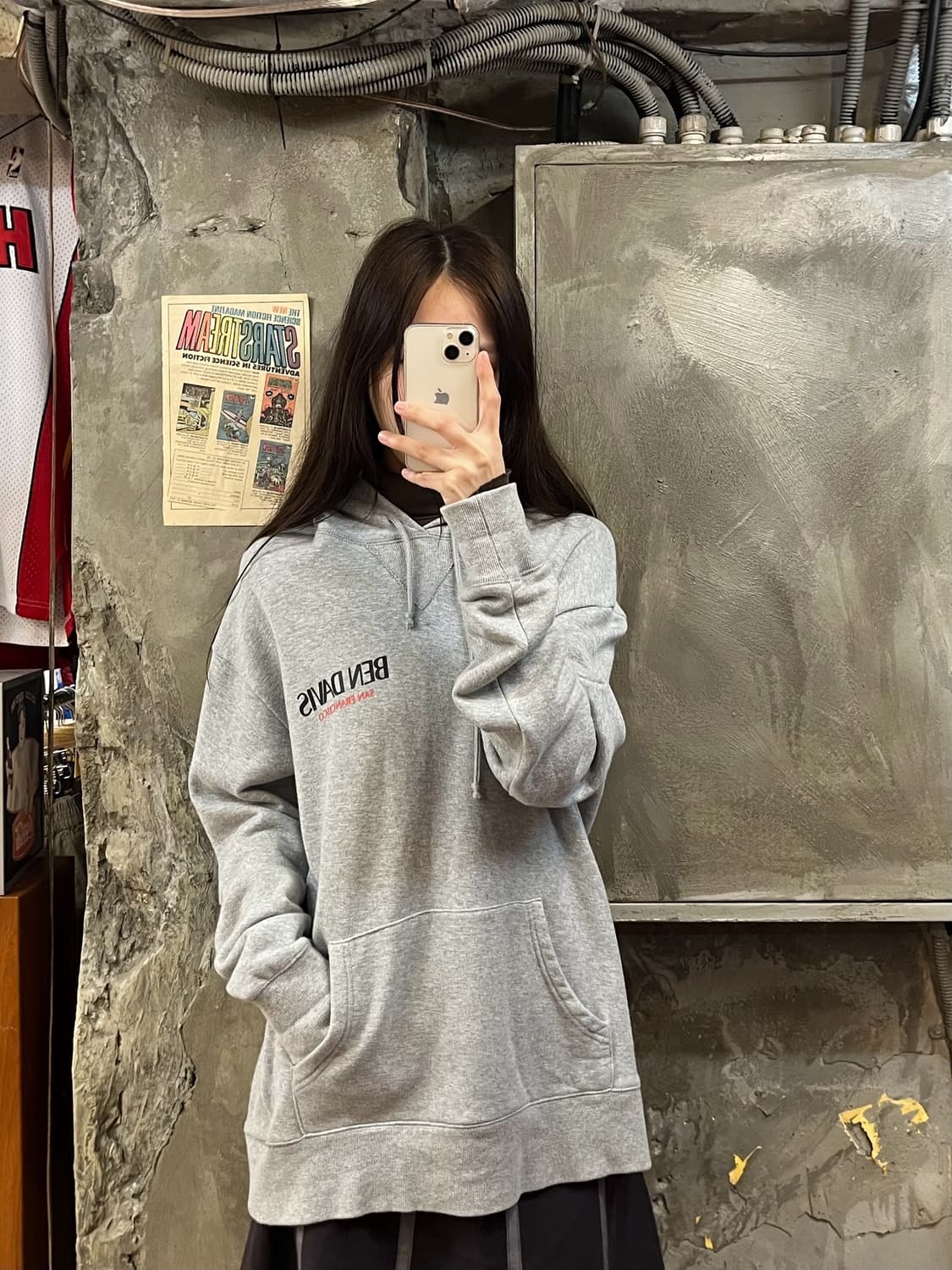 벤데이비스 후드티 그레이 L #csz520 상품이미지2