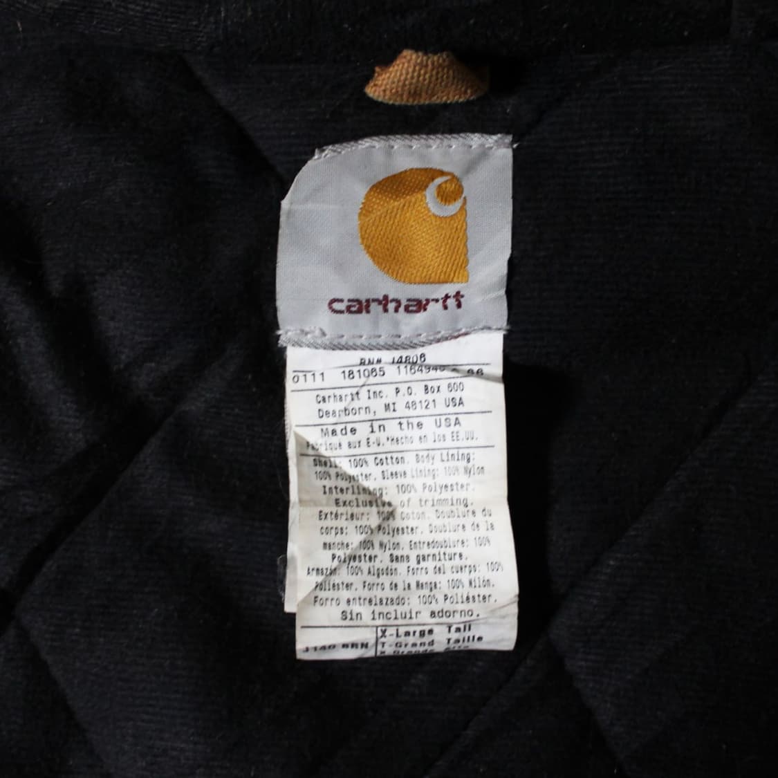 90's Carhartt 칼하트 J140 클래식 액티브 브라운 자켓 상품이미지4