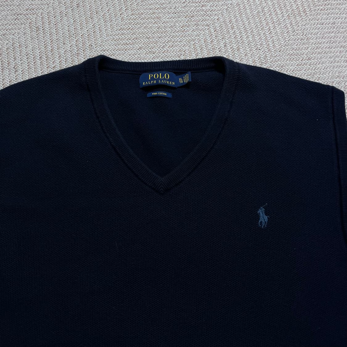 [정품] 폴로 네이비 / 블루포니 니트 조끼 [ XL ] 상품이미지4