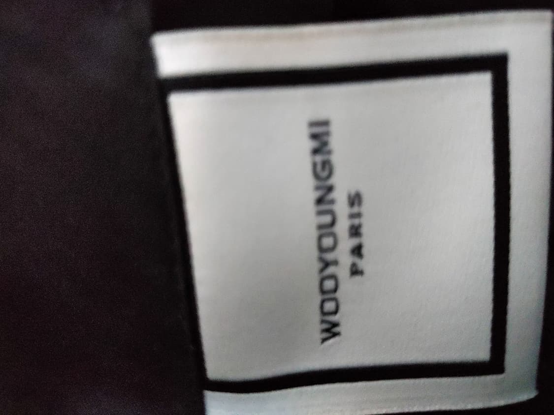 우영미 컬렉션 로고 턴업 포켓 팬츠 팝니다 상품이미지8