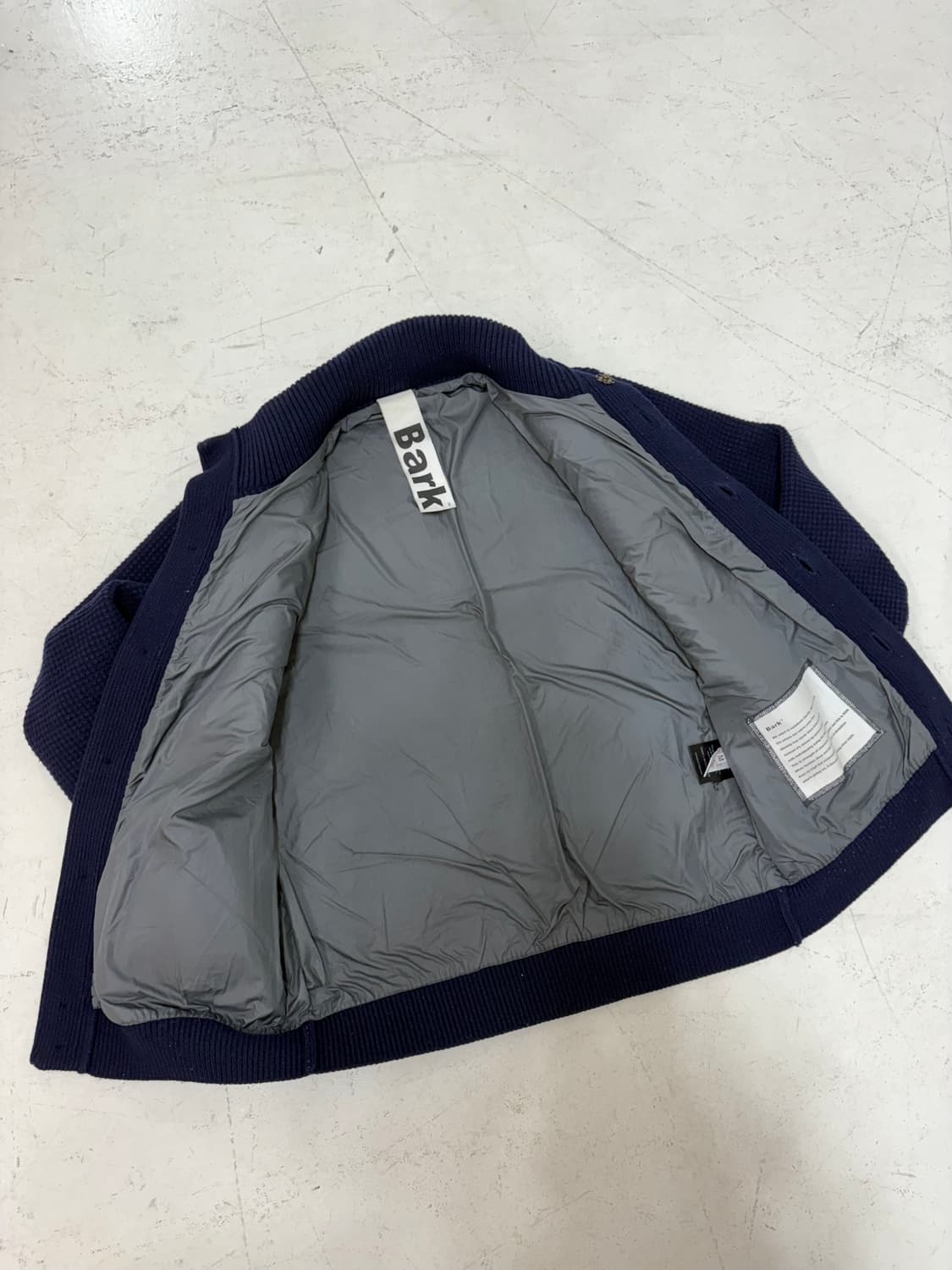 Bark Blue Wool Knit Jacket. 상품이미지6