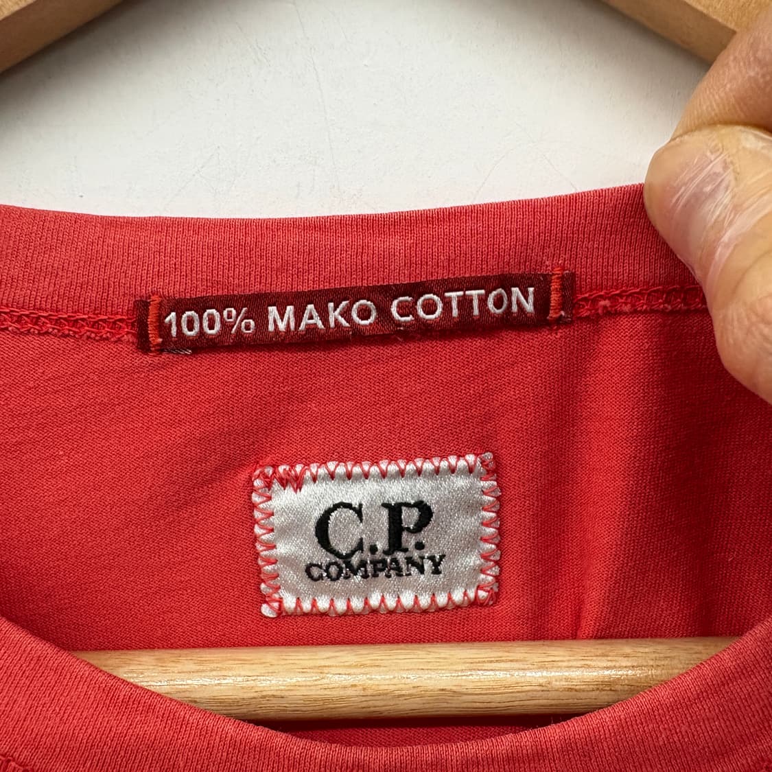 C.P. 컴퍼니 마코 코튼 티셔츠 레드 공용 S 상품이미지3