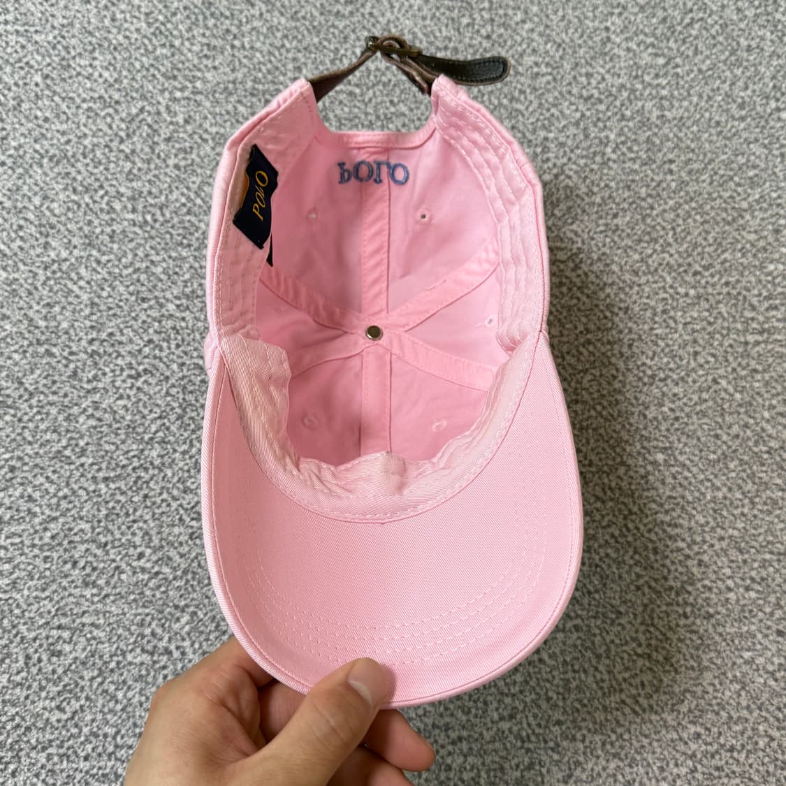 폴로 랄프로렌 볼캡 벚꽃색 상품이미지4