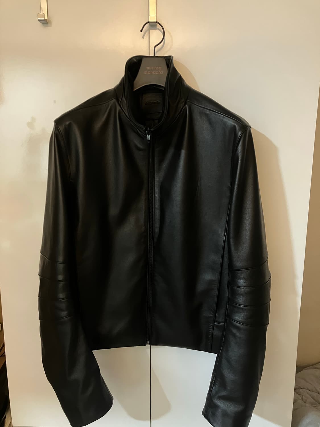 머듈 레더자켓 014 블랙 2사이즈 상품이미지2
