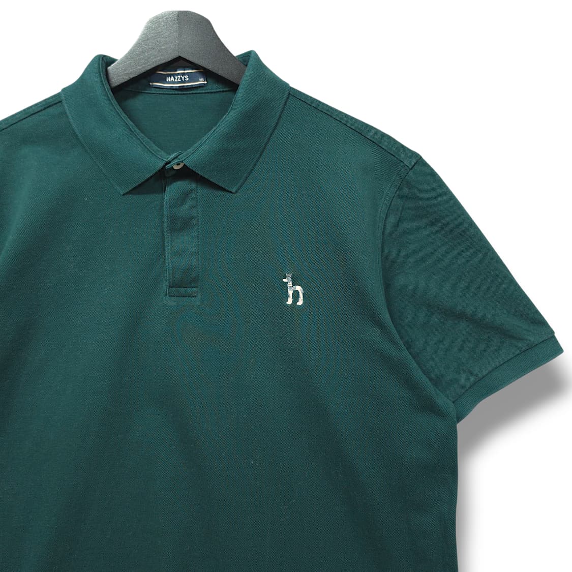 [105] 헤지스 딥 그린 퍼피 코튼 PK 반팔 카라티셔츠 상품이미지3